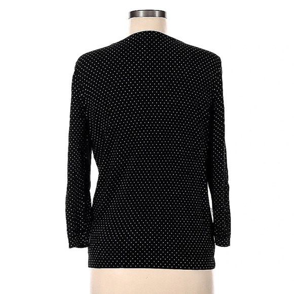 Talbots | Classic Timeless Polka Dot Button Down Cardigan Size Medium M - Picture 2 of 2